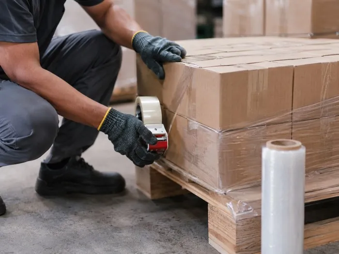 Đóng gói và xếp thùng carton lên pallet