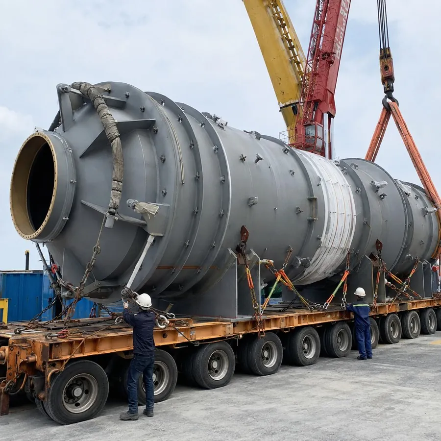 Cẩu cảng nâng kiện thiết bị kim loại cỡ lớn